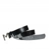 Damen Gürtel 17-1m Lack Anthrazit