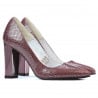 Elegante Damenschuhe 1261 Python Bordeaux