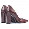 Elegante Damenschuhe 1261 Python Bordeaux