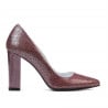 Elegante Damenschuhe 1261 Python Bordeaux