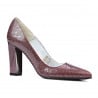 Elegante Damenschuhe 1261 Python Bordeaux
