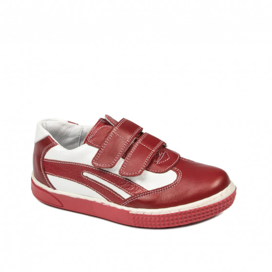 Kleinkinderschuhe 16-1c rot+weiß Kleinkinderschuhe 16-1c rot+weiß