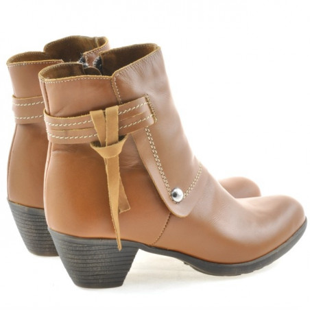 Damenstiefeletten 3252 gewachstes Braun