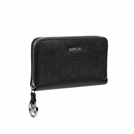 Damen-Geldbörse 204g 01 schwarz Kaviar