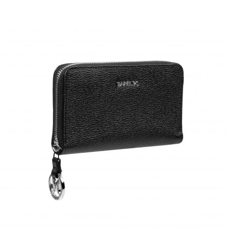Damen-Geldbörse 204g 01 schwarz Kaviar