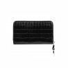 Damenportemonnaie 204g 01 Krokodil Schwarz