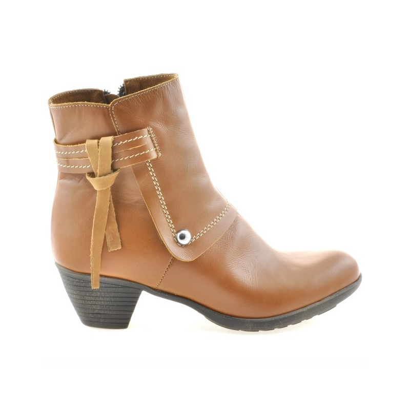 Damenstiefeletten 3252 gewachstes Braun