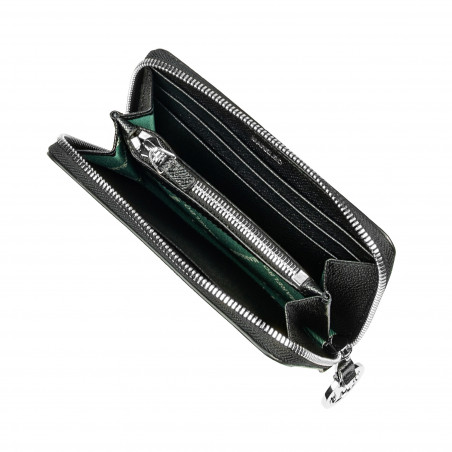 Damen-Geldbörse 204g 01 schwarz Kaviar