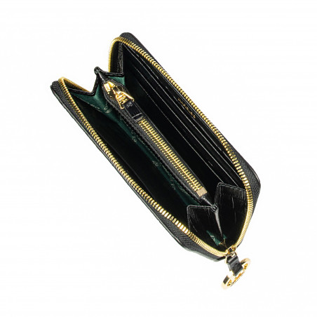 Damenbörse 204g Croco Schwarz