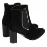 Damenstiefel 1174 schwarz Antilope