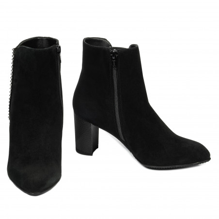 Damenstiefel 1174 schwarz Antilope
