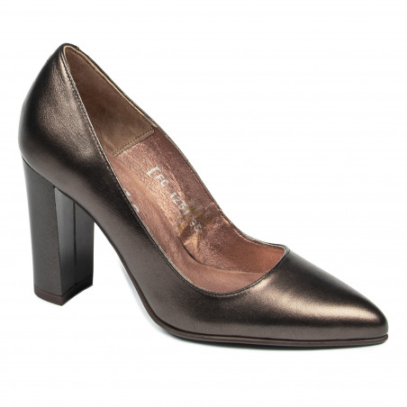 Elegante Damenschuhe 1261 perlmuttbraun