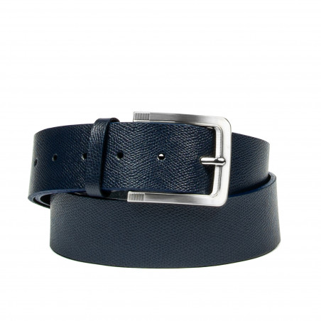 Herren-Gürtel 34b blau safiano