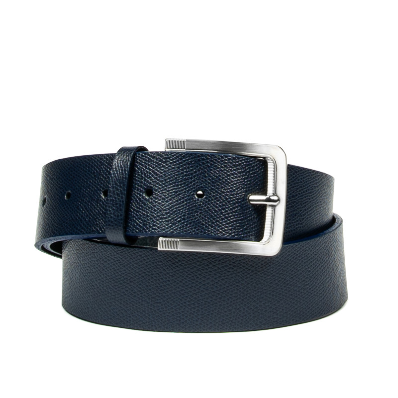 Herren-Gürtel 34b blau safiano