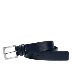 Herren-Gürtel 34b blau safiano