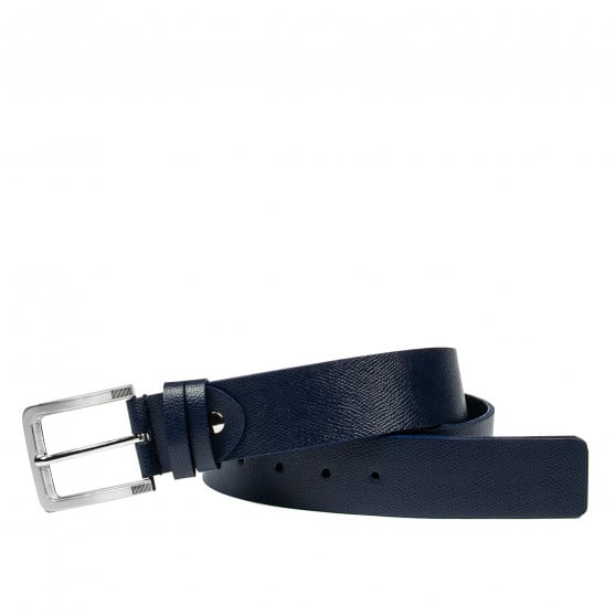 Herren-Gürtel 34b blau safiano