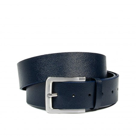 Herren-Gürtel 34b blau safiano