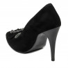 Elegante Damenschuhe 1279 schwarz Antilope