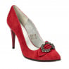 Elegante Damenschuhe 1279 Rot Antilope
