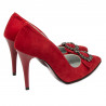 Elegante Damenschuhe 1279 Rot Antilope