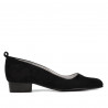 Elegante/sportliche Damenschuhe 1285 schwarz Antilope