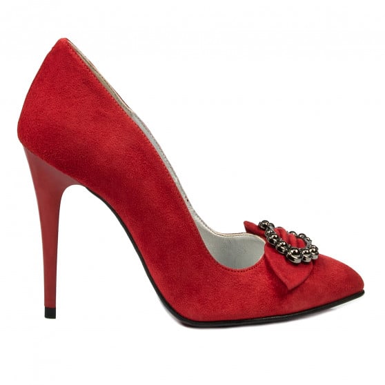 Elegante Damenschuhe 1279 Rot Antilope Elegante Damenschuhe 1279 Rot Antilope