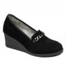 Damen Freizeitschuhe 6011 schwarzes Nubukleder