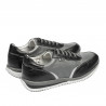 Jugendsportschuhe 374 schwarz+grau