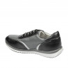 Jugendsportschuhe 374 schwarz+grau