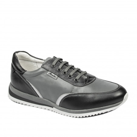 Jugendsportschuhe 374 schwarz+grau