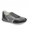 Jugendsportschuhe 374 schwarz+grau
