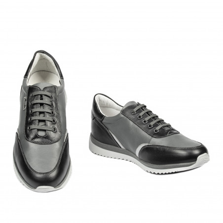 Jugendsportschuhe 374 schwarz+grau