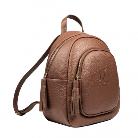 Damenrucksack 300g cognacbraun Elefant