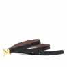 Damengürtel 42cm schwarz Nappa