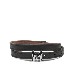 Damengürtel 42-1mc schwarz Nappa