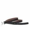 Damengürtel 42-1mc schwarz Nappa