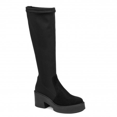 Damenschuhe 3404 schwarze Bufo kombiniert