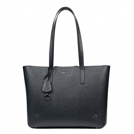 Damentasche Schultertasche 034g 01 Indigo Safiano