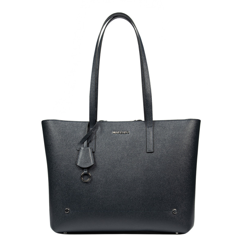 Damentasche Schultertasche 034g 01 Indigo Safiano