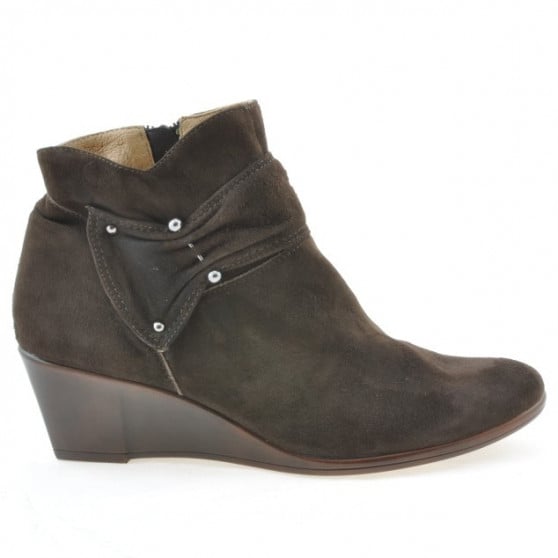 Damenstiefel 242 Kaffee Veloursleder Damenstiefel 242 Kaffee Veloursleder