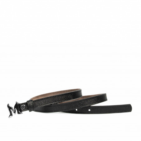 Damen Gürtel 42-1mc schwarz Kaviar