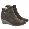 Damenstiefel 242 Kaffee Veloursleder