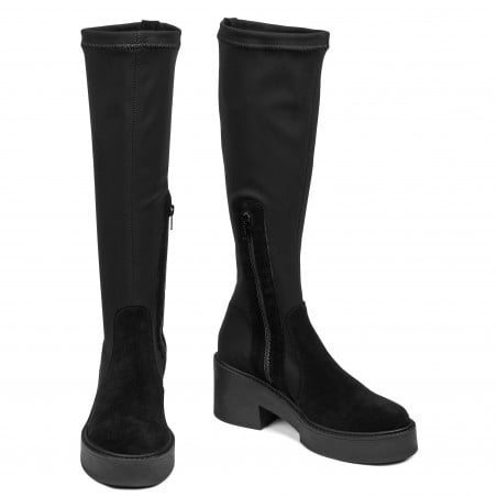 Damenschuhe 3404 schwarze Bufo kombiniert
