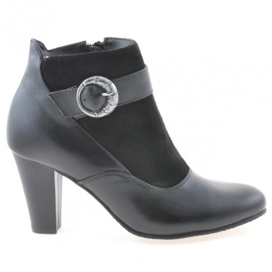 Damenstiefel 1123 schwarz kombiniert Damenstiefel 1123 schwarz kombiniert