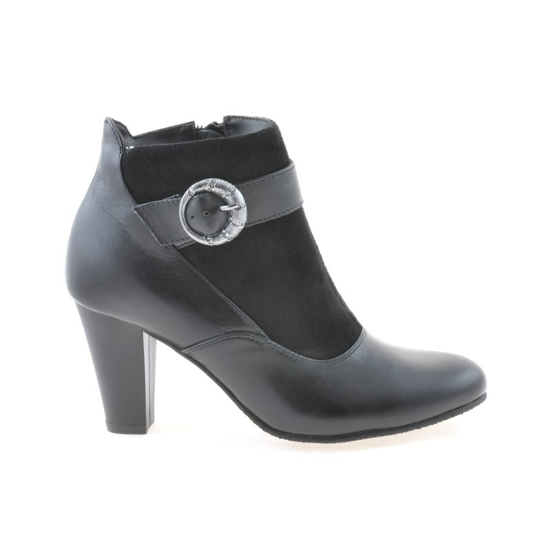 Damenstiefel 1123 schwarz kombiniert