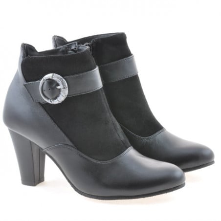 Damenstiefel 1123 schwarz kombiniert