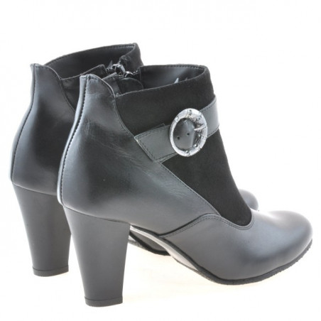 Damenstiefel 1123 schwarz kombiniert