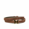 Damengürtel 42cm Wildleder braun