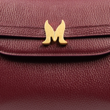 Damenschultertasche 033g burgundy