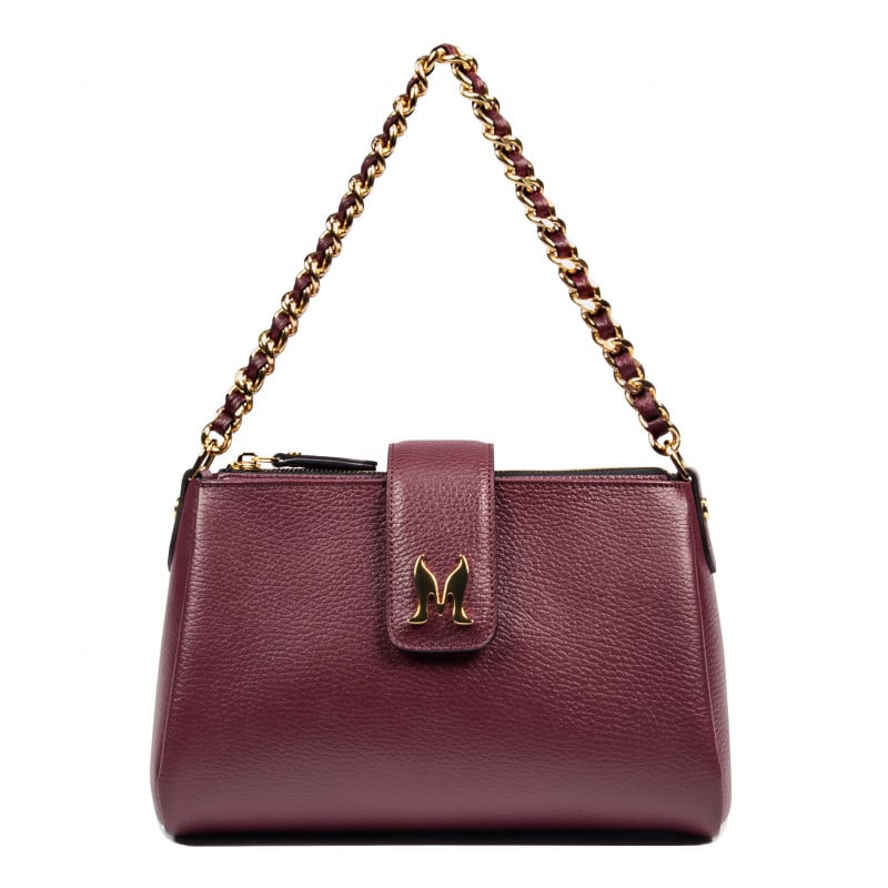 Damentasche Schultertasche 003g burgundy